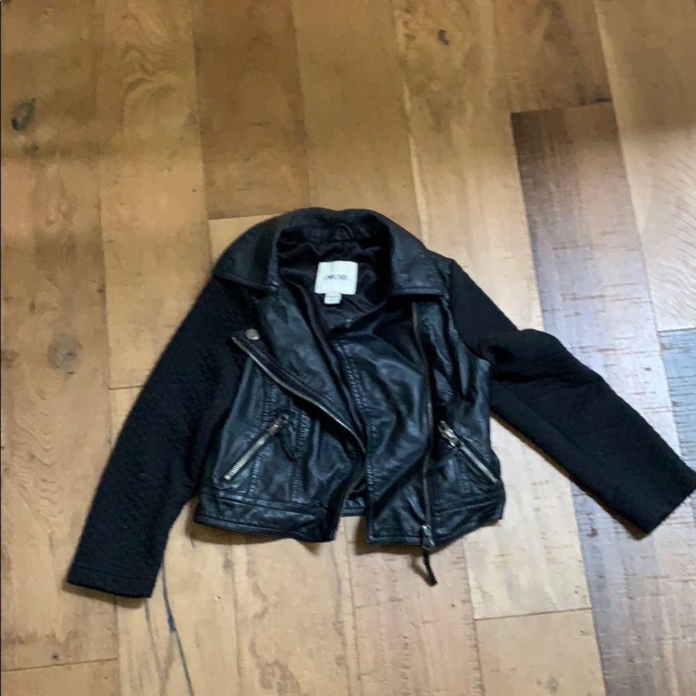 Girls Faux Leather Jacket